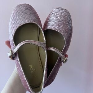 J. Crew Pink Glitter Dress Shoes for Kids